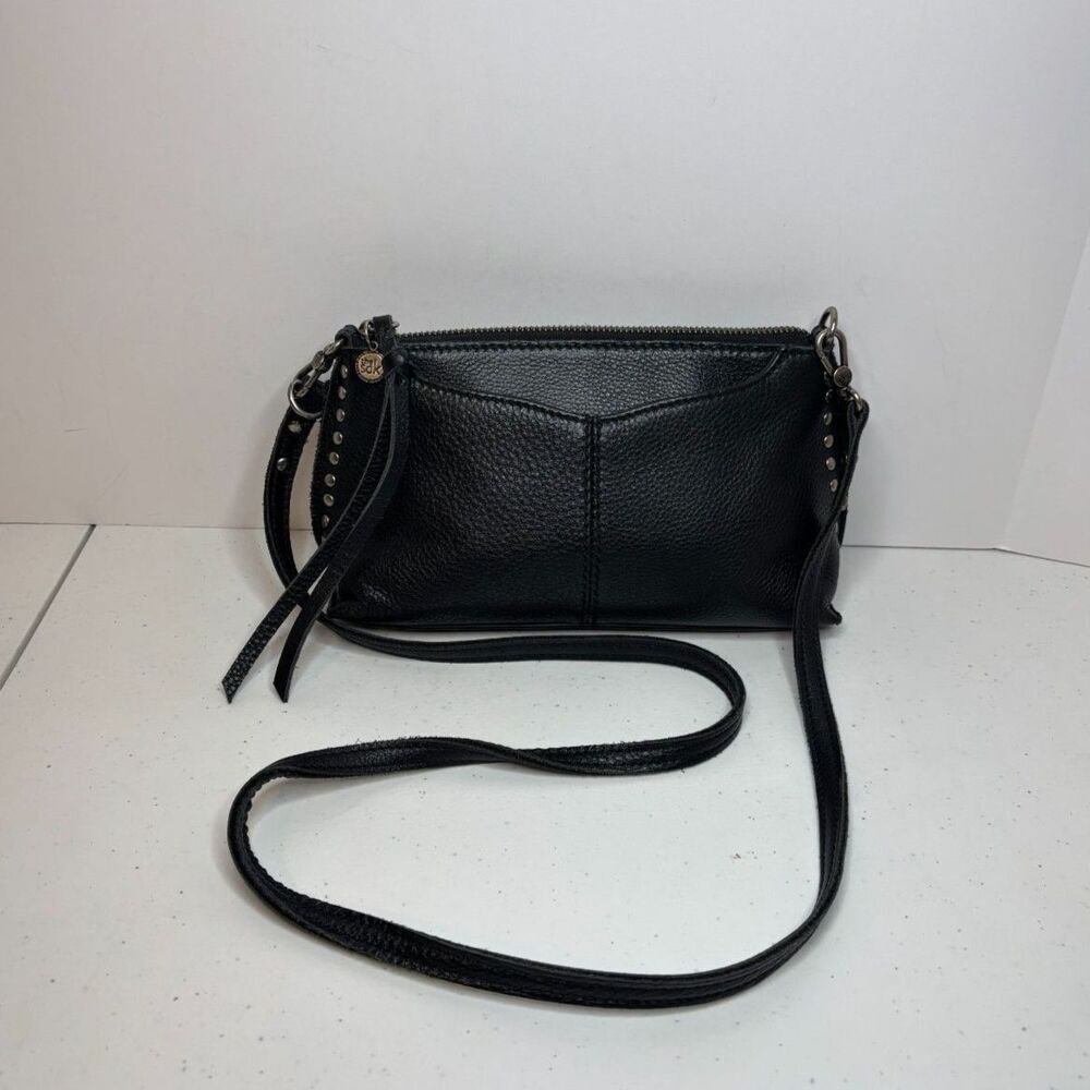 The Sak Silverlake Pebbled Leather Small Crossbody Bag Black Purse Womens